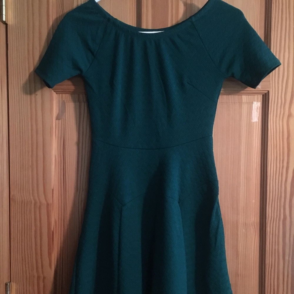 Forest Green Skater Dress